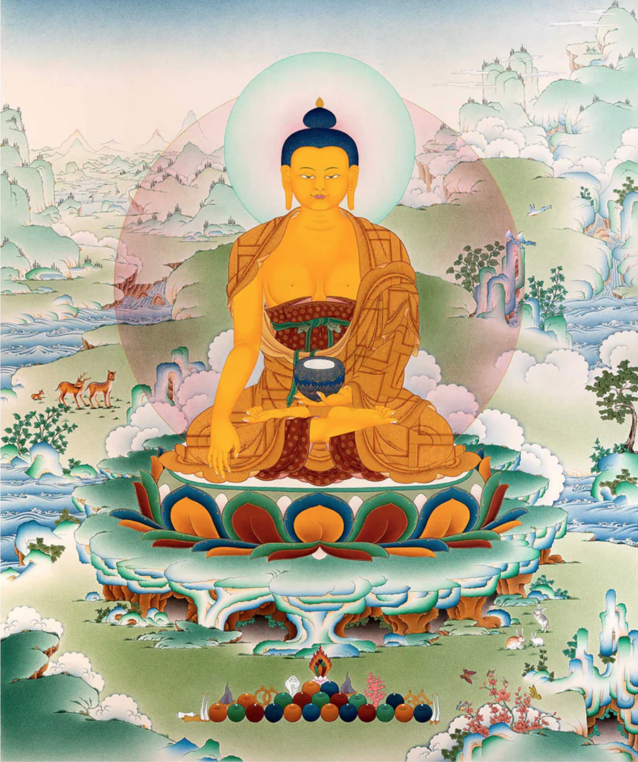 Buddha Shakyamuni Thangka painting